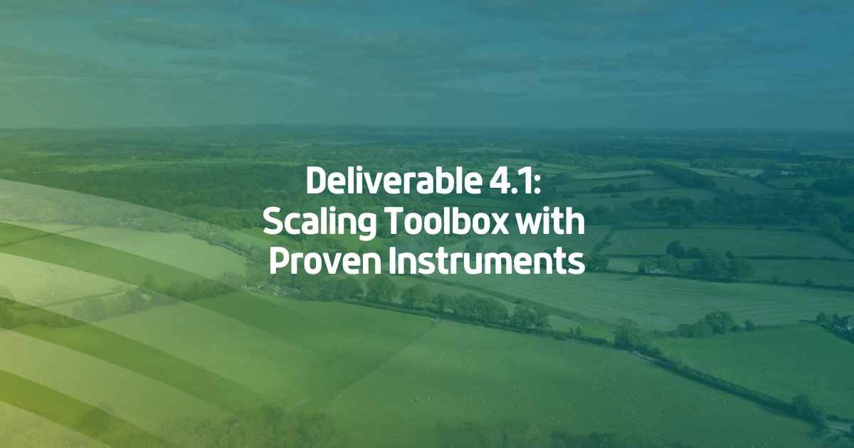 Deliverable 4.1 Scaling Toolbox With Proven Instruments